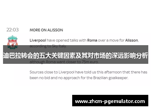 迪巴拉转会的五大关键因素及其对市场的深远影响分析