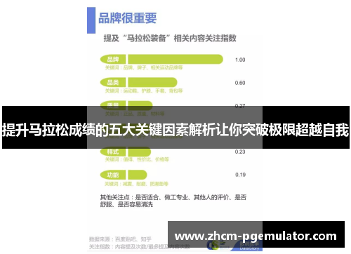 提升马拉松成绩的五大关键因素解析让你突破极限超越自我